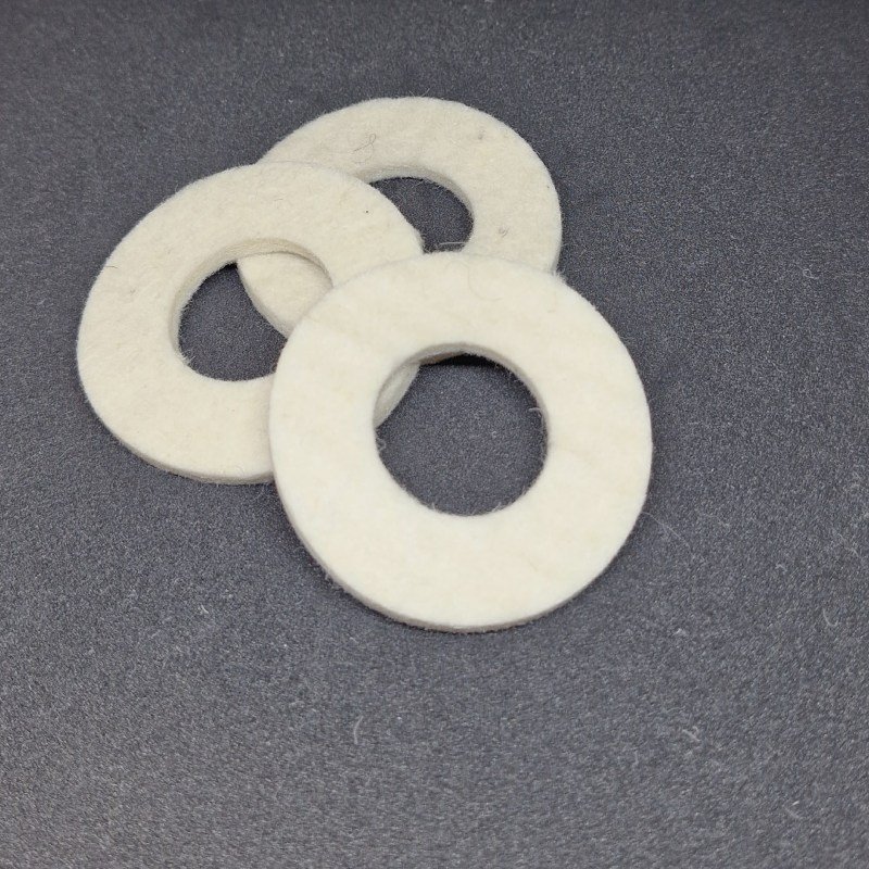 Precision Woollen Felt Seals & Washers macro view